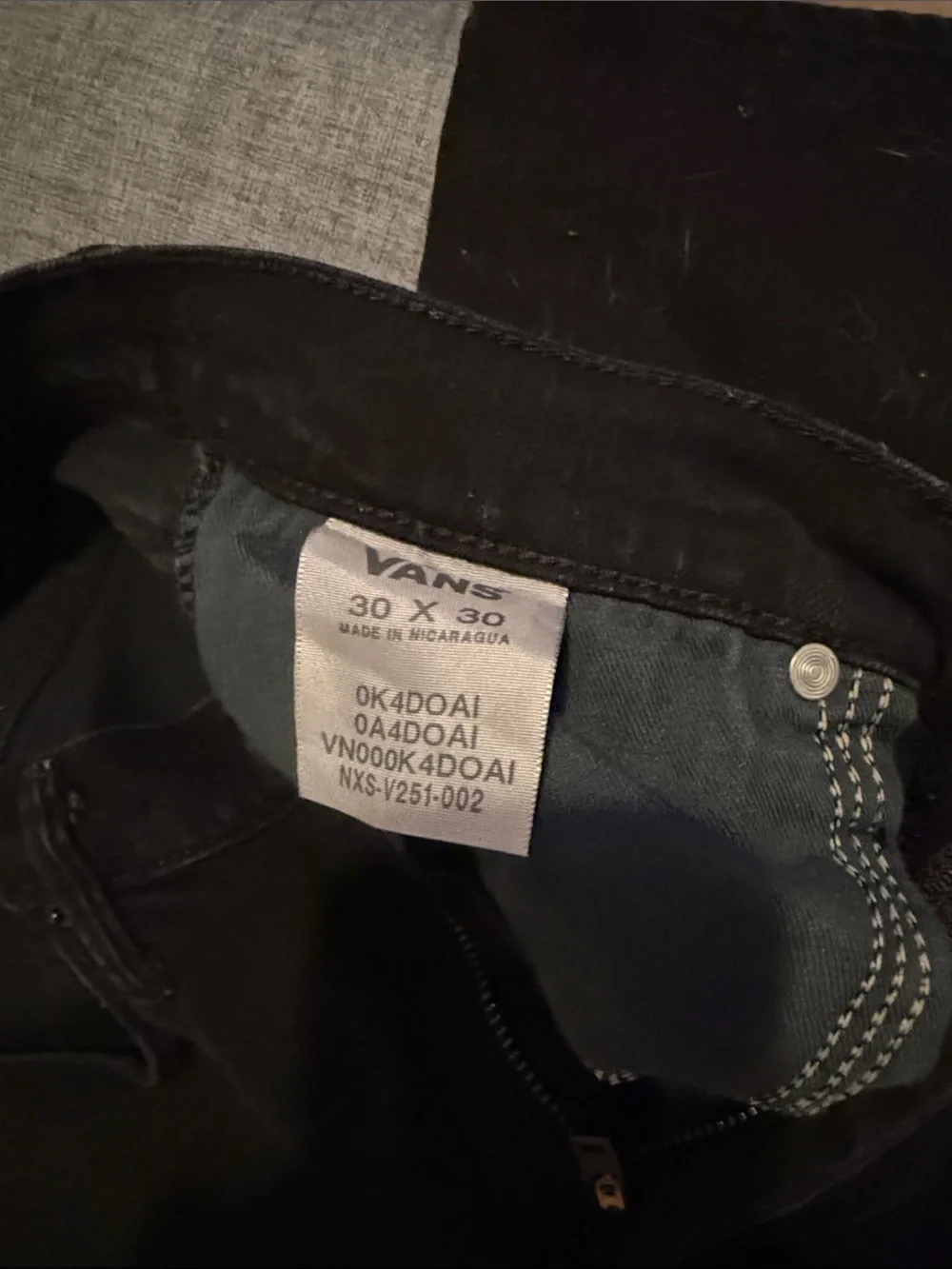 Vans Black Skinny Jeans for Men